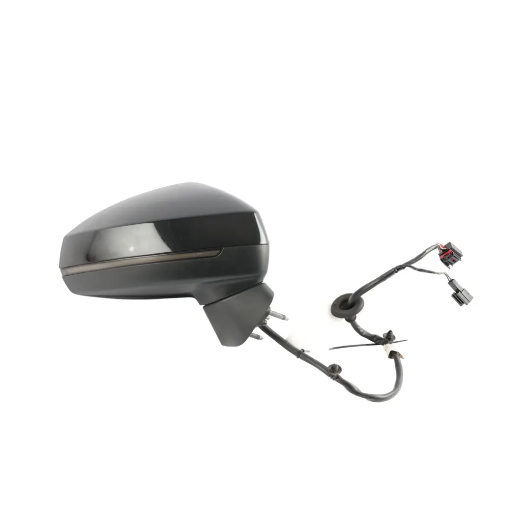 Audi A3 8V Electric Mirror Wing Right O/S Door Mythical Black Y9T - SKU RHD-8V2857410G-MYB - Part number 8V2857410G