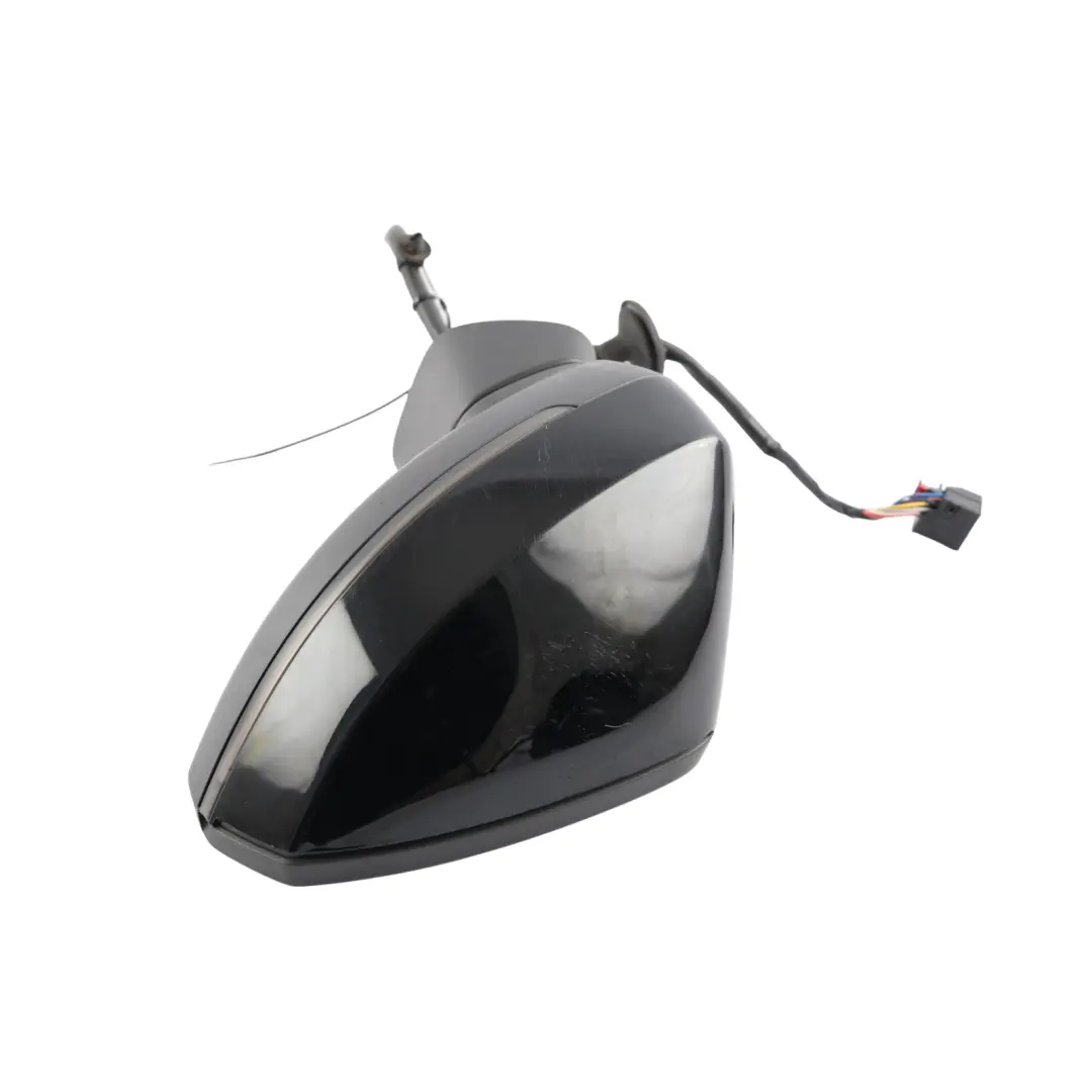 Door Wing Mirror Heated Power Fold Left N/S Mythical Black - Y9T to Audi A3 S3 8V with Part number 8V2857409G Audi A3 S3 8V Door Wing Mirror Heated Power Fold Left N/S Mythical Black - Y9T - SKU RHD-8V2857409G-MYB - Part number 8V2857409G