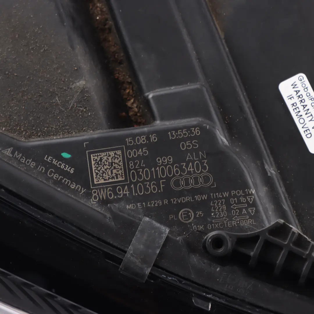 Headlight Headlamp Light Front Right O/S LED Matrix to Audi A5 F5 with Part number 8W6941036F Audi A5 F5 Headlight Headlamp Light Front Right O/S LED Matrix - SKU RHD-8W6941036F - Part number 8W6941036F