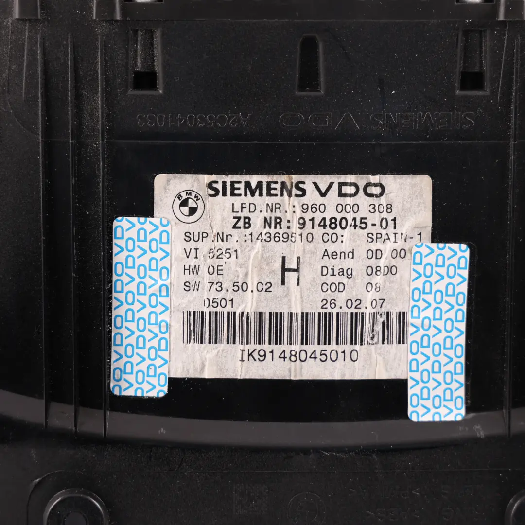 BMW 3 Series E90 E91 E92 Instrument Cluster Speedo Clocks Automatic - SKU RHD-9148045 - Part number 9148045