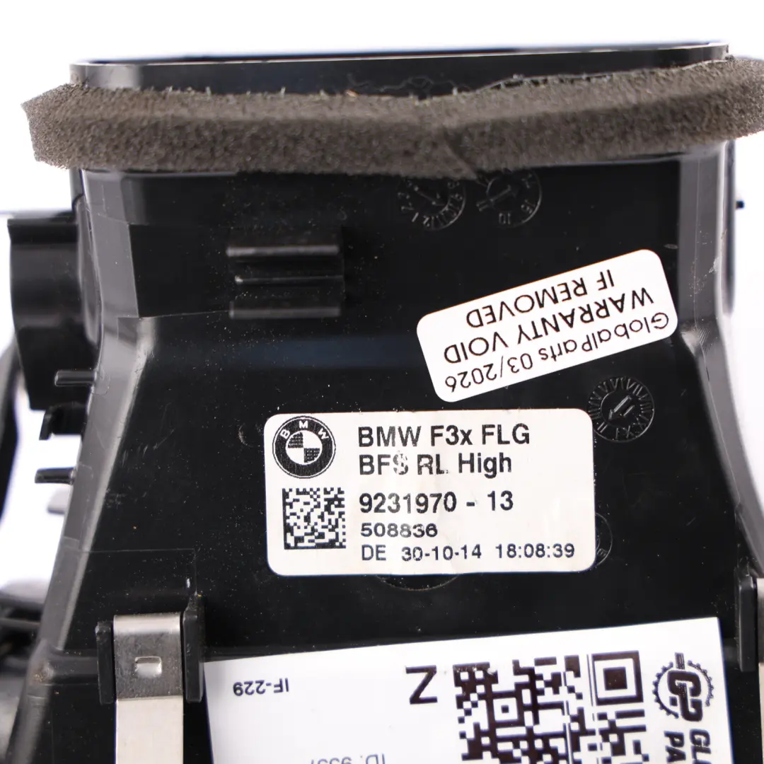 Fresh Air Grille Dash Vent Left N/S to BMW F30 F31 F32 F33 with Part number 9231970 BMW F30 F31 F32 F33 Fresh Air Grille Dash Vent Left N/S - SKU RHD-9231970-2 - Part number 9231970