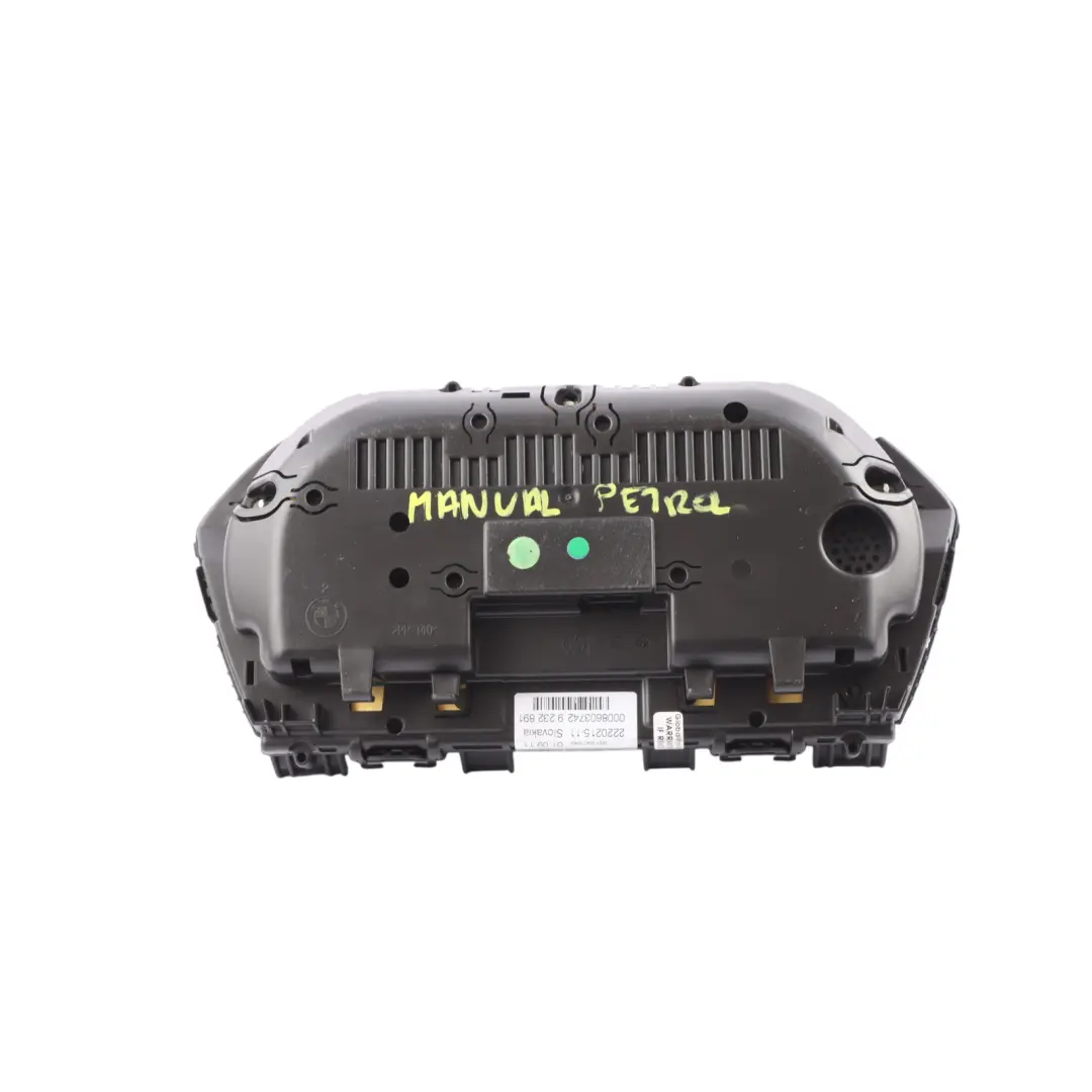 Speedo Clocks Instrument Cluster Manual Petrol 9166822 to BMW F20 with Part number 9276596 BMW F20 Speedo Clocks Instrument Cluster Manual Petrol 9166822 - SKU RHD-9276596 - Part number 9276596