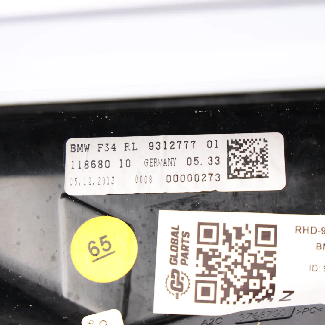 BMW F34 GT Head Up Display Screen Hud - SKU RHD-9312777 - Part number 9312777