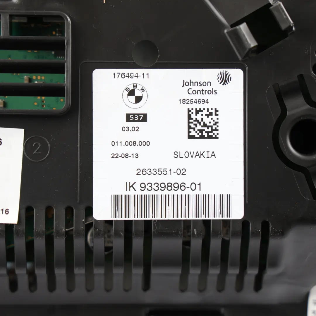 Instrument Cluster Clocks Speedometer Diesel Automatic to BMW F10 LCI with Part number 9339896 BMW F10 LCI Instrument Cluster Clocks Speedometer Diesel Automatic - SKU RHD-9339896 - Part number 9339896