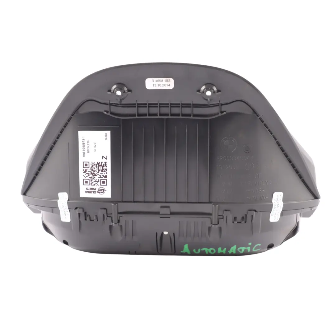 BMW F20 F21 F22 F23 Diesel Instrument Cluster Speedo Clocks Automatic - SKU RHD-9365975-1 - Part number 9365975