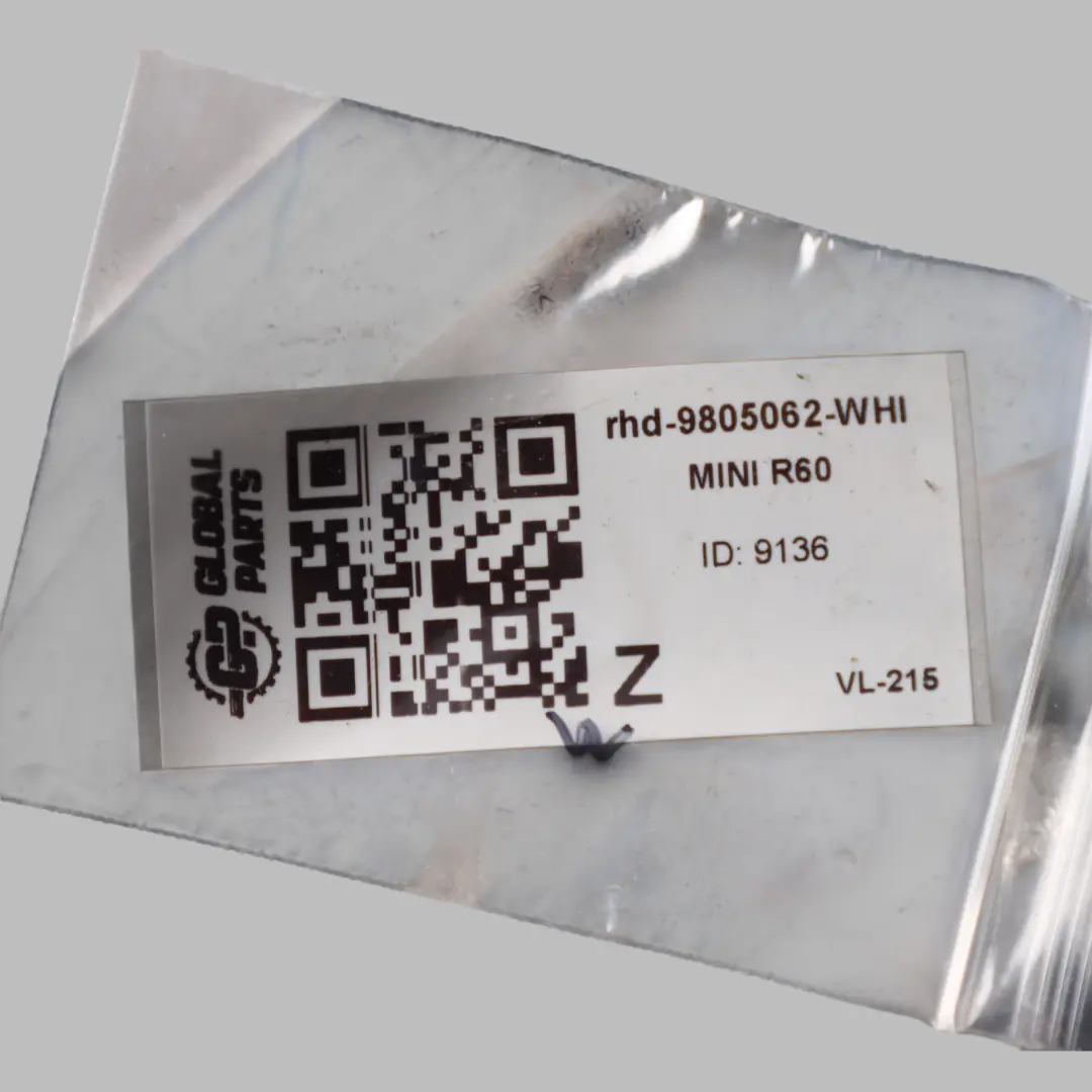  Door Wing Mirror Mini R60 Countyman Heated Right O/S Outside White 5 Pins - SKU rhd-9805062-WHI - Part number 9805062