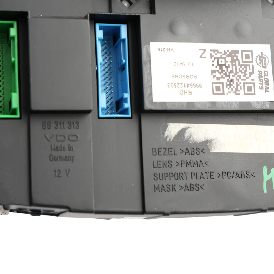 Instrument Cluster Speedometer Petrol Manual to Porsche Carrera 996 with Part number 99664122503 Porsche Carrera 996 Instrument Cluster Speedometer Petrol Manual - SKU RHD-99664122503 - Part number 99664122503