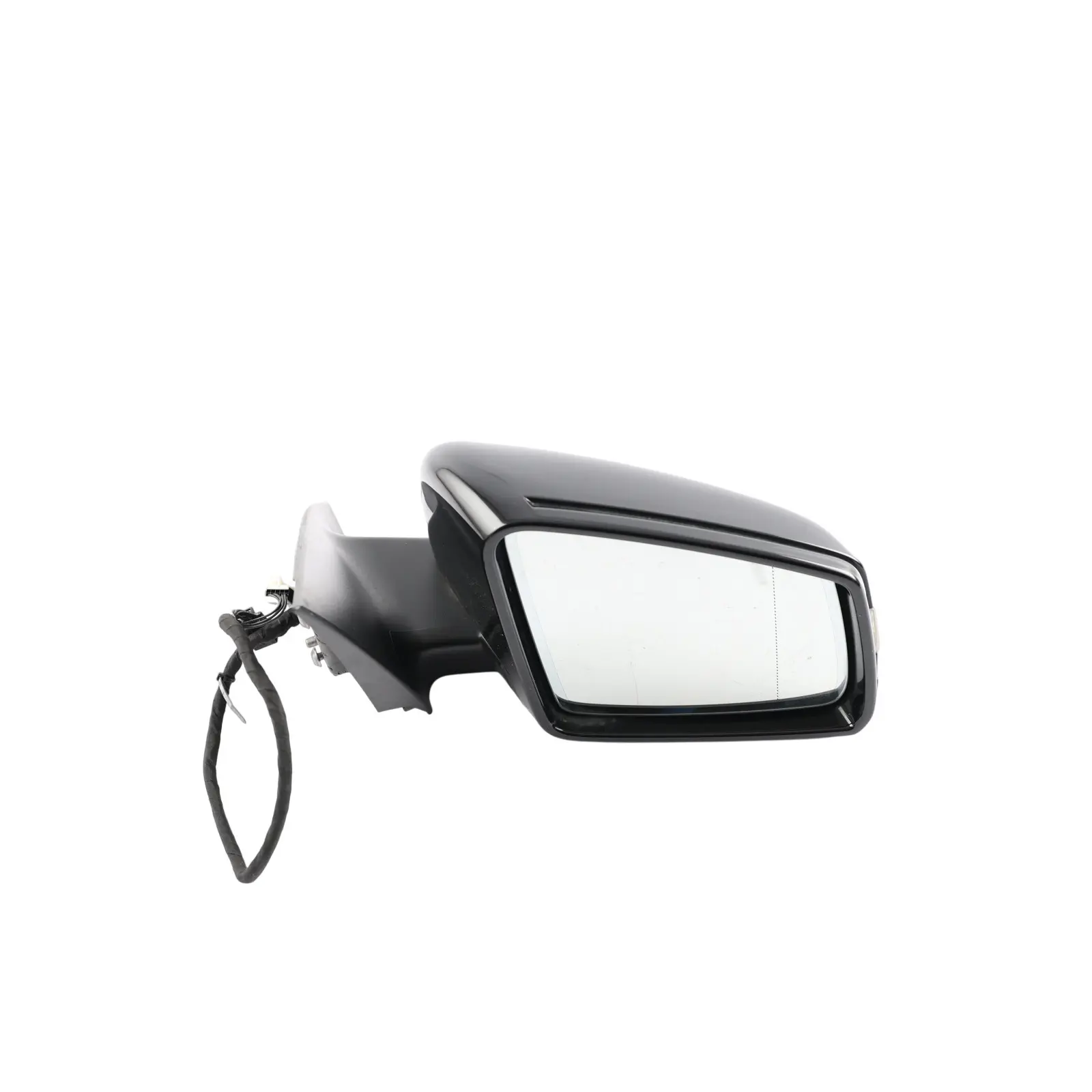 Mercedes C117 Door Wing Mirror Power Fold Right O/S Kosmos Black - 191