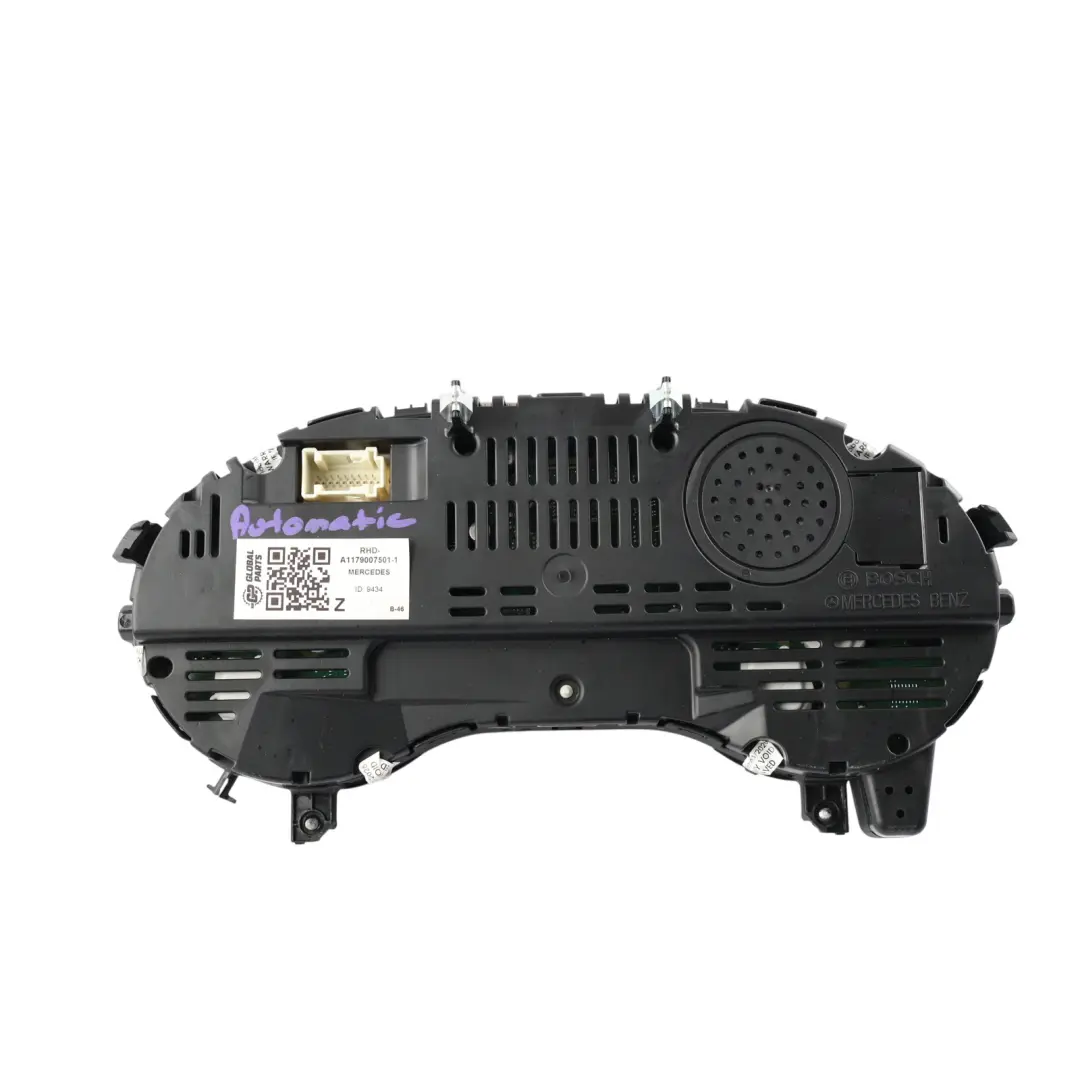 Mercedes C117 Instrument Cluster Speedo Clocks Petrol Automatic - SKU RHD-A1179007501-1 - Part number A1179007501