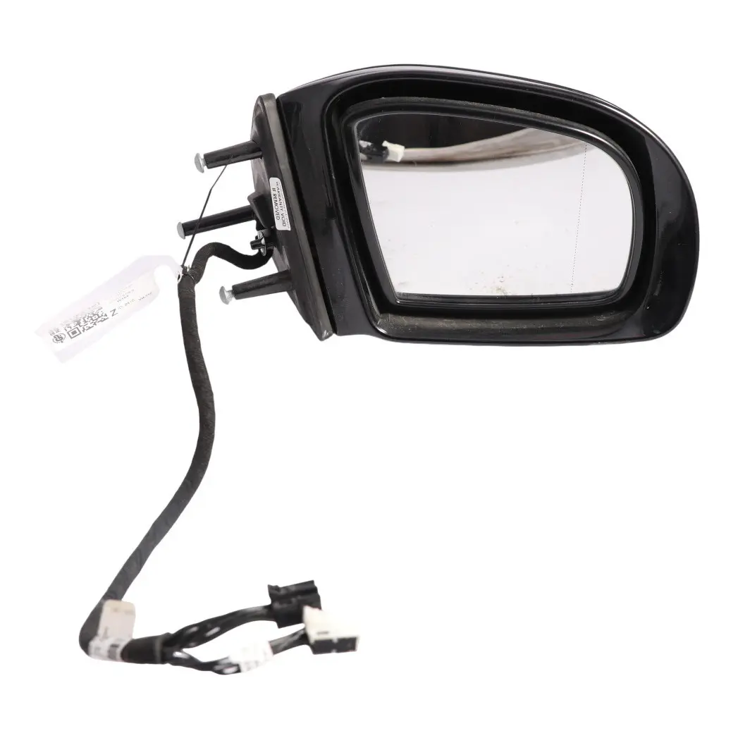 Mercedes ML W164 Wing Mirror Power Fold Right O/S Obsidian Black Metallic - 197