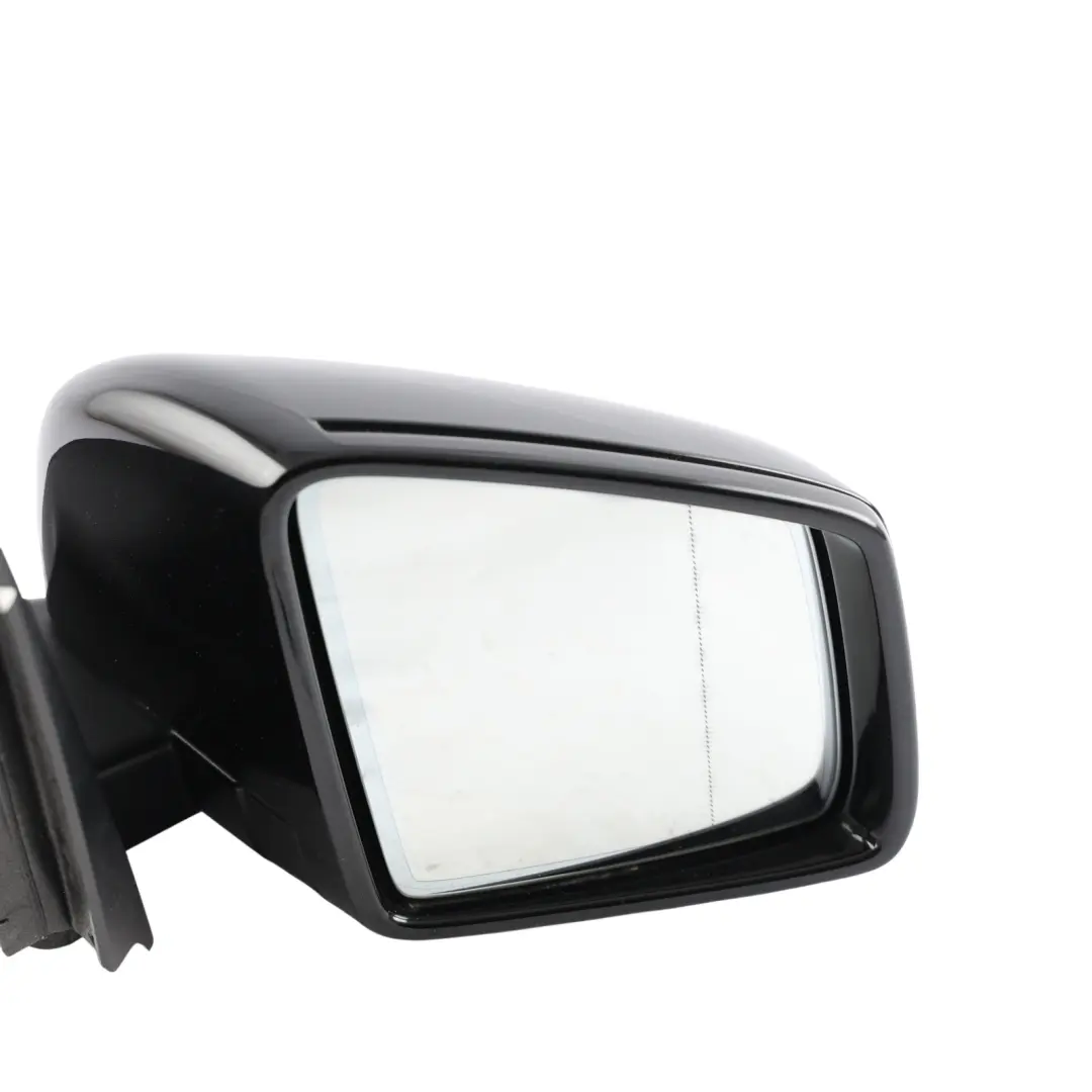Mercedes ML W166 Wing Mirror Power Fold Auto Dim Right O/S Obsidian Black - 197 - SKU RHD-A1668100001-OB1 - Part number A1668100001