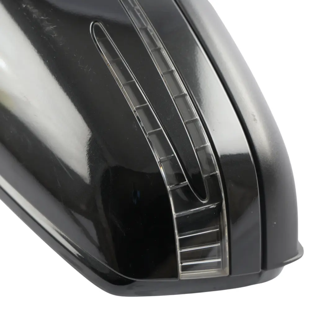 Mercedes ML W166 Wing Mirror Power Fold Auto Dim Right O/S Obsidian Black - 197 - SKU RHD-A1668100001-OB1 - Part number A1668100001