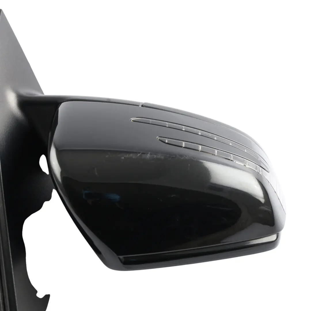 Mercedes ML W166 Wing Mirror Power Fold Auto Dim Right O/S Obsidian Black - 197 - SKU RHD-A1668100001-OB1 - Part number A1668100001