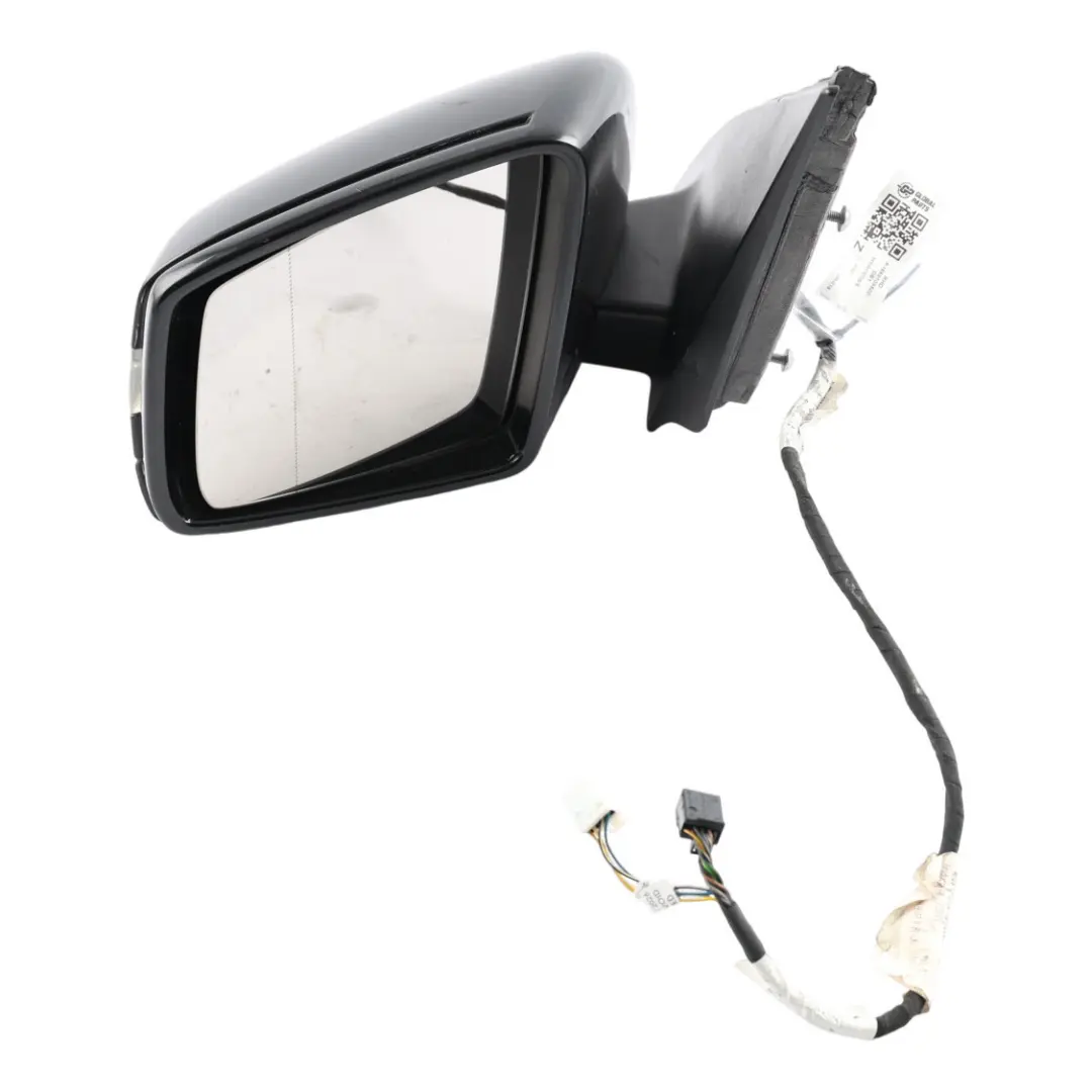 Mercedes ML W166 Wing Mirror Left N/S Power Fold Auto Dim Obsidian Black - 197 - SKU RHD-A1668108500-OB1 - Part number A1668108500