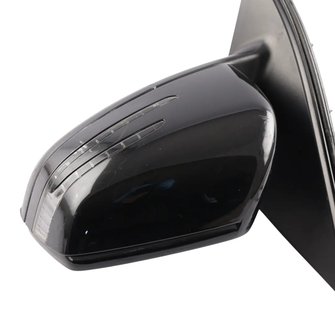 Mercedes ML W166 Wing Mirror Left N/S Power Fold Auto Dim Obsidian Black - 197 - SKU RHD-A1668108500-OB1 - Part number A1668108500