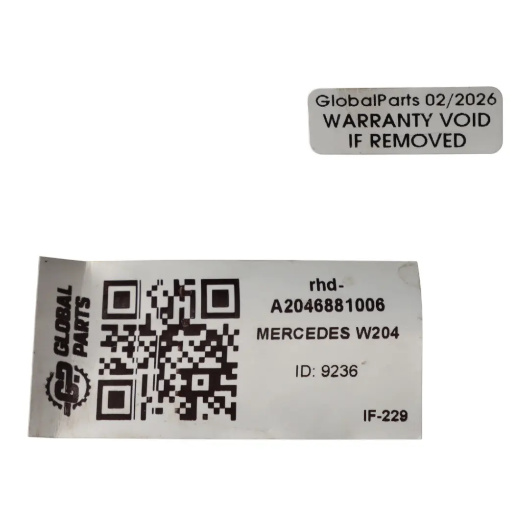  Mercedes-Benz W204 W207 Front Left N/S Lower A-Pillar Trim Cover - SKU RHD-A2046881006 - Part number A2046881006