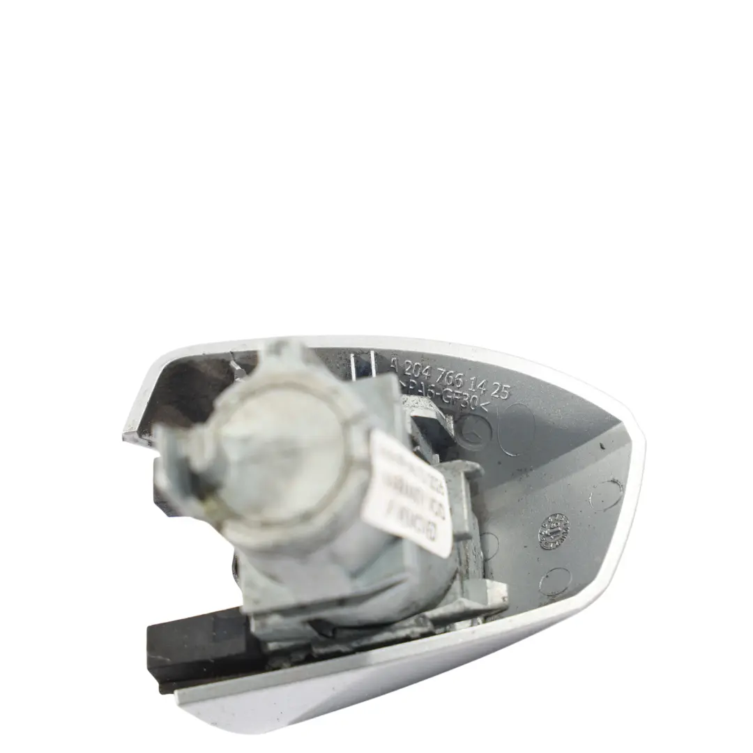 Mercedes W176 Door Handle Lock Cover Front Right O/S Polar Silver Metallic - 761 - SKU RHD-A2047661425-PLS - Part number A2047661425