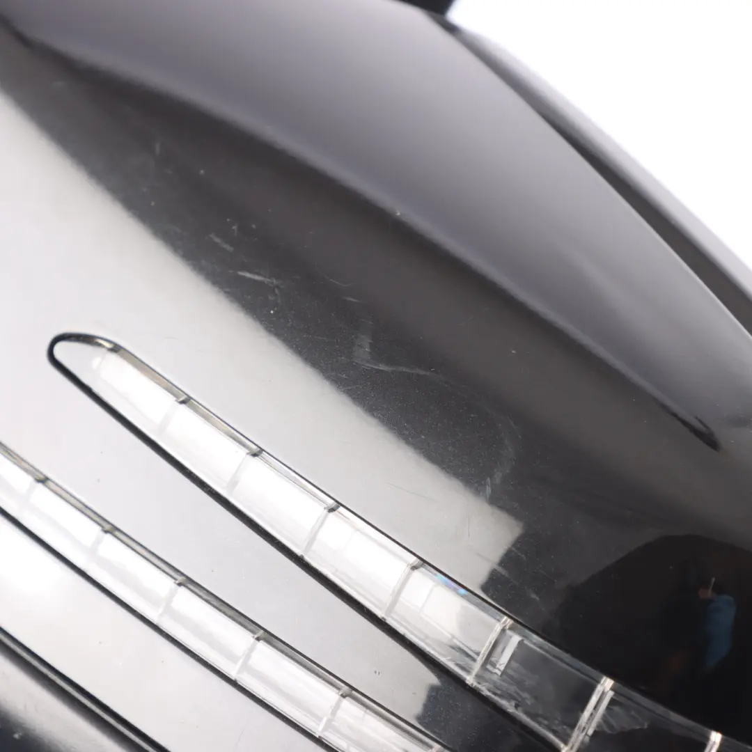 Mercedes W204 Wing Mirror Electric Outside Door Left N/S Obsidian Black - 197 - SKU RHD-A2048103776-OB - Part number A2048103776