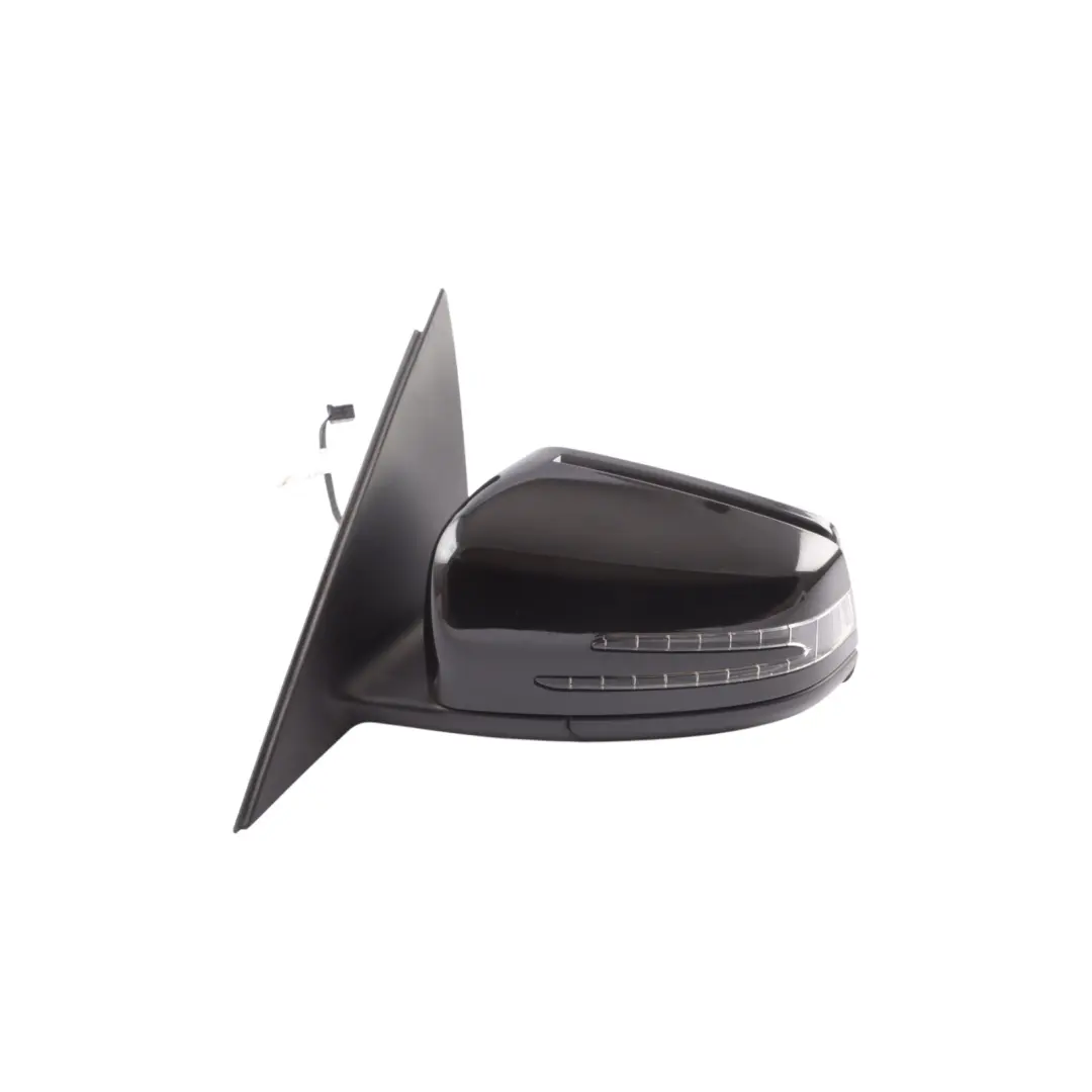 Mercedes W204 Wing Mirror Electric Outside Door Left N/S Obsidian Black - 197 - SKU RHD-A2048103776-OB - Part number A2048103776