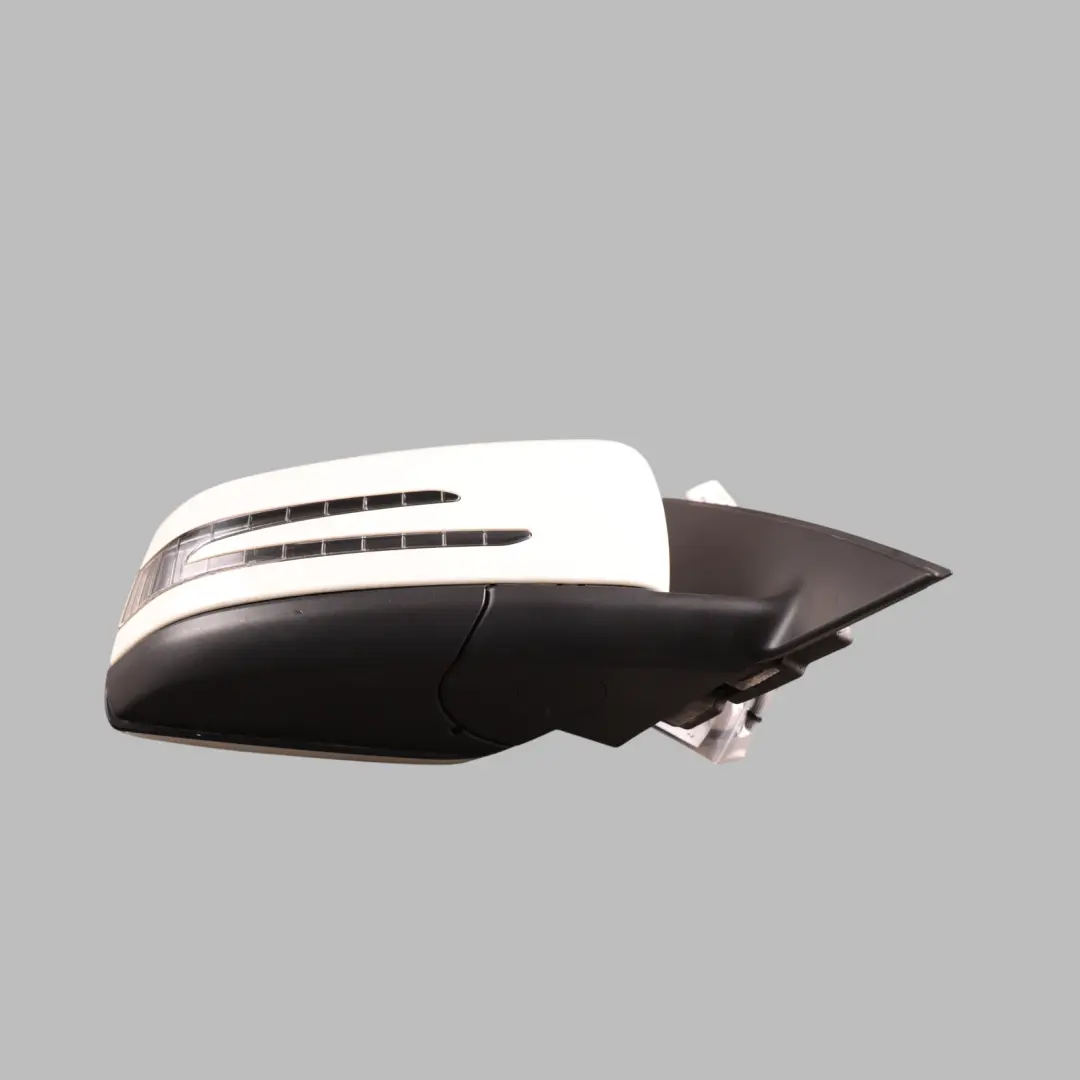 Mercedes W204 Wing Mirror Door Right O/S Power Fold Auto Dip Calcite White - 650 - SKU RHD-A2048104076-CW - Part number A2048104076