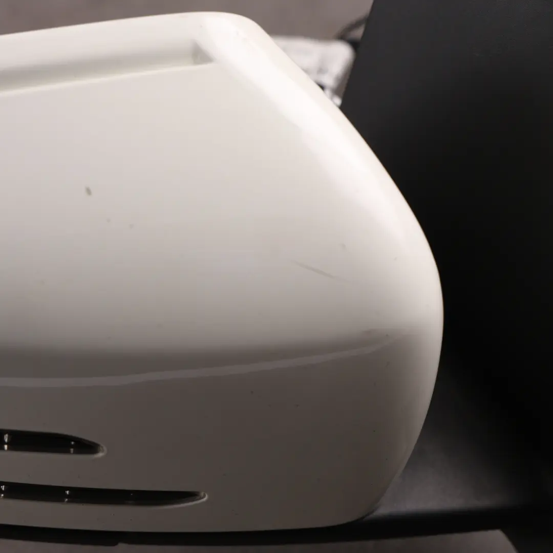 Mercedes W204 Wing Mirror Door Right O/S Power Fold Auto Dip Calcite White - 650 - SKU RHD-A2048104076-CW - Part number A2048104076