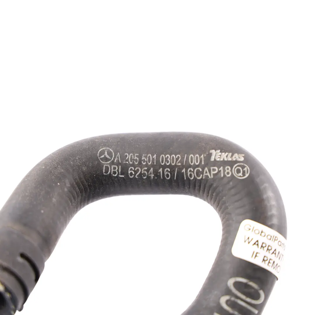 Radiator Coolant Hose Tube Pipe Line Return to Mercedes C205 with Part number A2055010302 Mercedes C205 Radiator Coolant Hose Tube Pipe Line Return - SKU RHD-A2055010302-1 - Part number A2055010302
