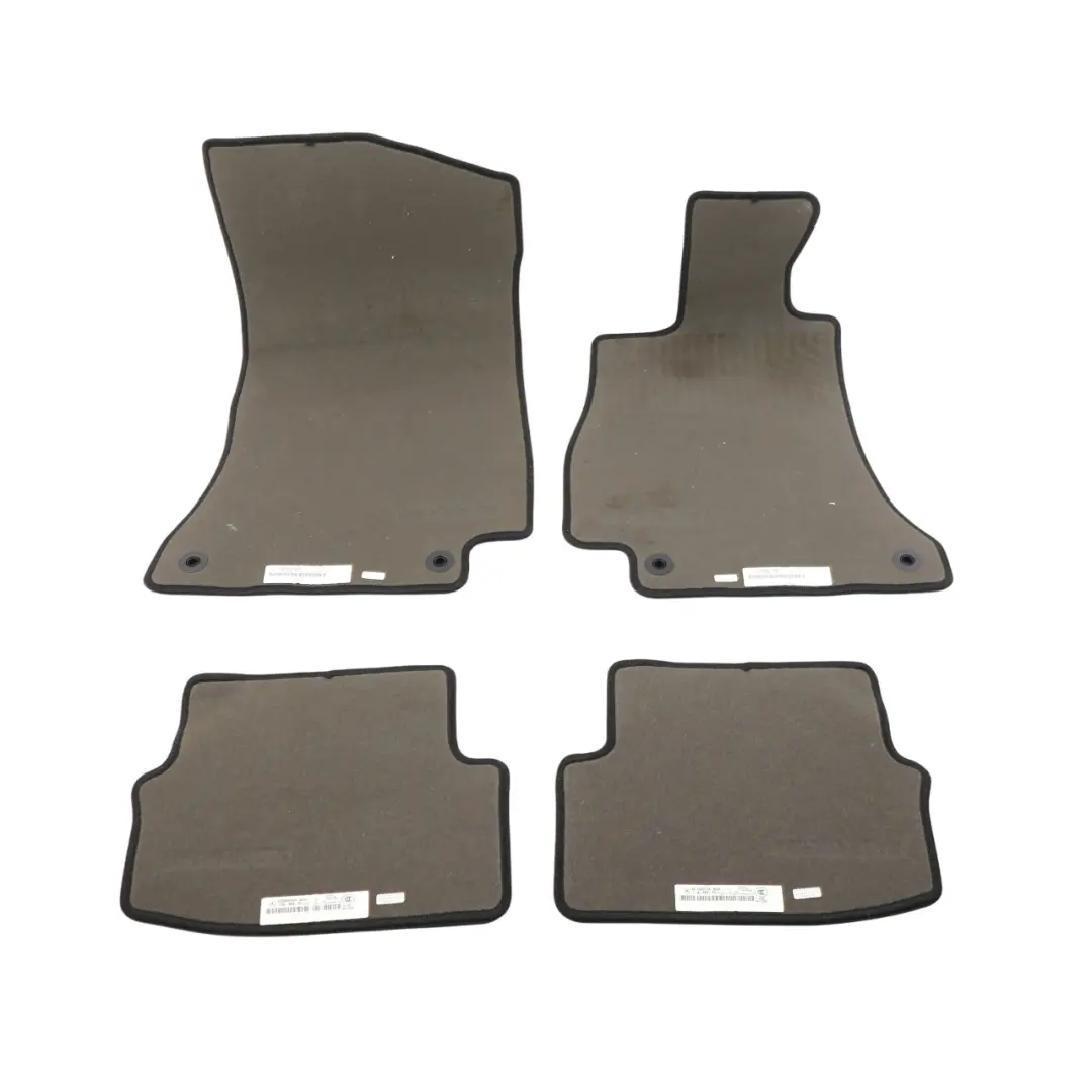 Mercedes W205 AMG Floor Mats Set Interior Front Rear Covers Black - SKU RHD-A2056802501 - Part number A2056802501