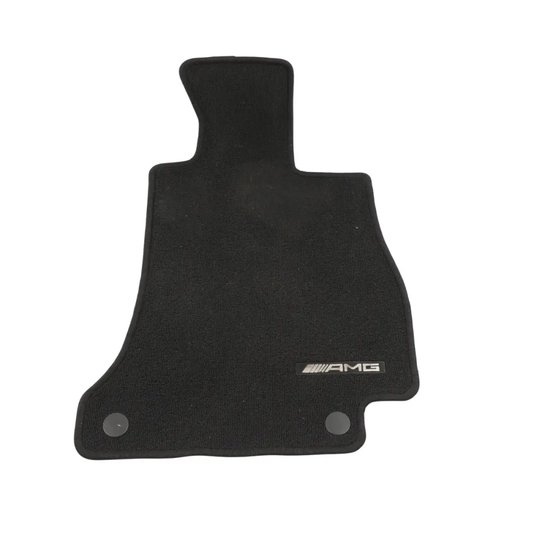 Mercedes W205 AMG Floor Mats Set Interior Front Rear Covers Black - SKU RHD-A2056802501 - Part number A2056802501