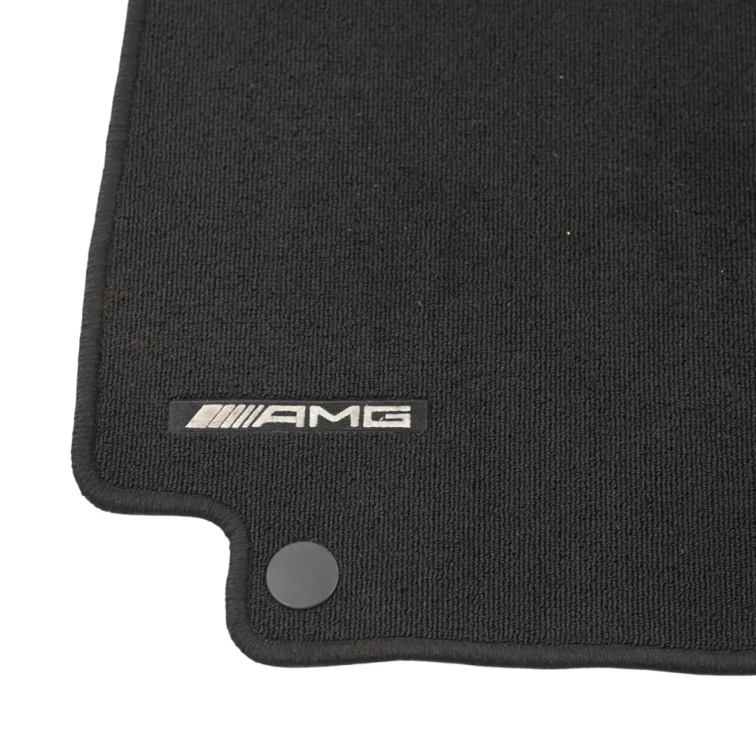 Mercedes W205 AMG Floor Mats Set Interior Front Rear Covers Black - SKU RHD-A2056802501 - Part number A2056802501