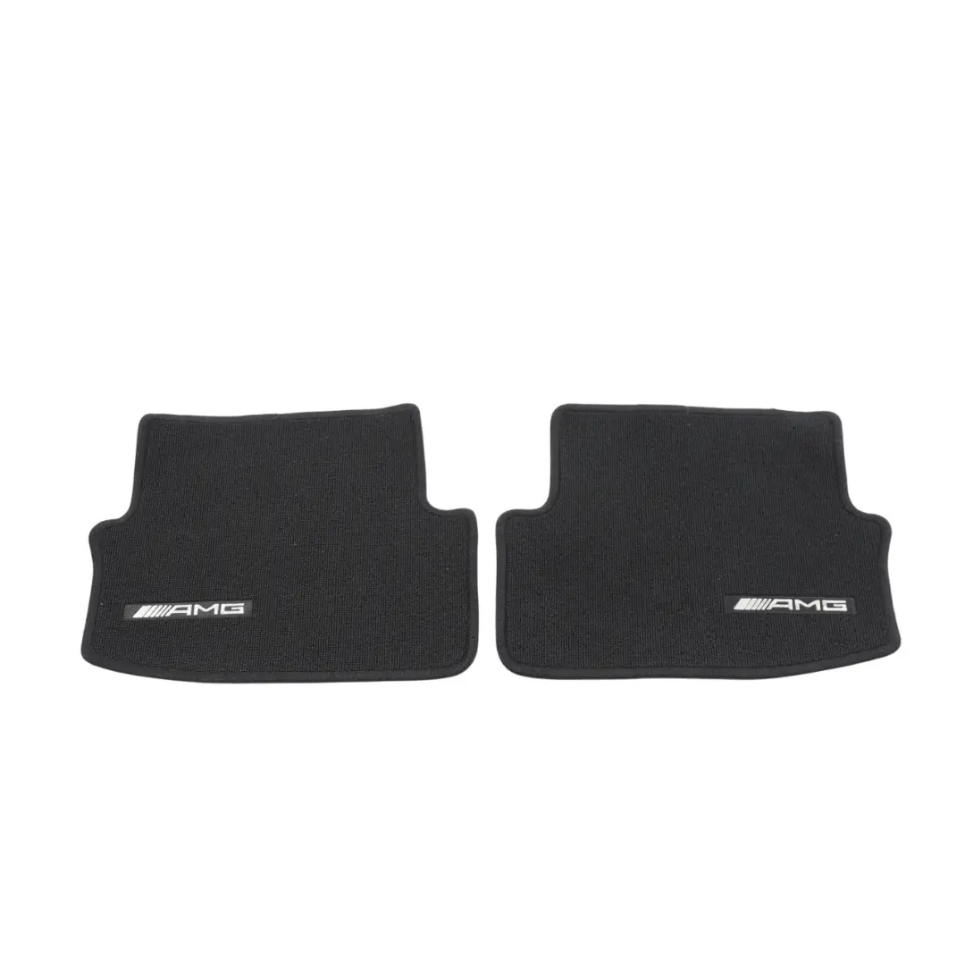 Mercedes W205 AMG Floor Mats Set Interior Front Rear Covers Black - SKU RHD-A2056802501 - Part number A2056802501