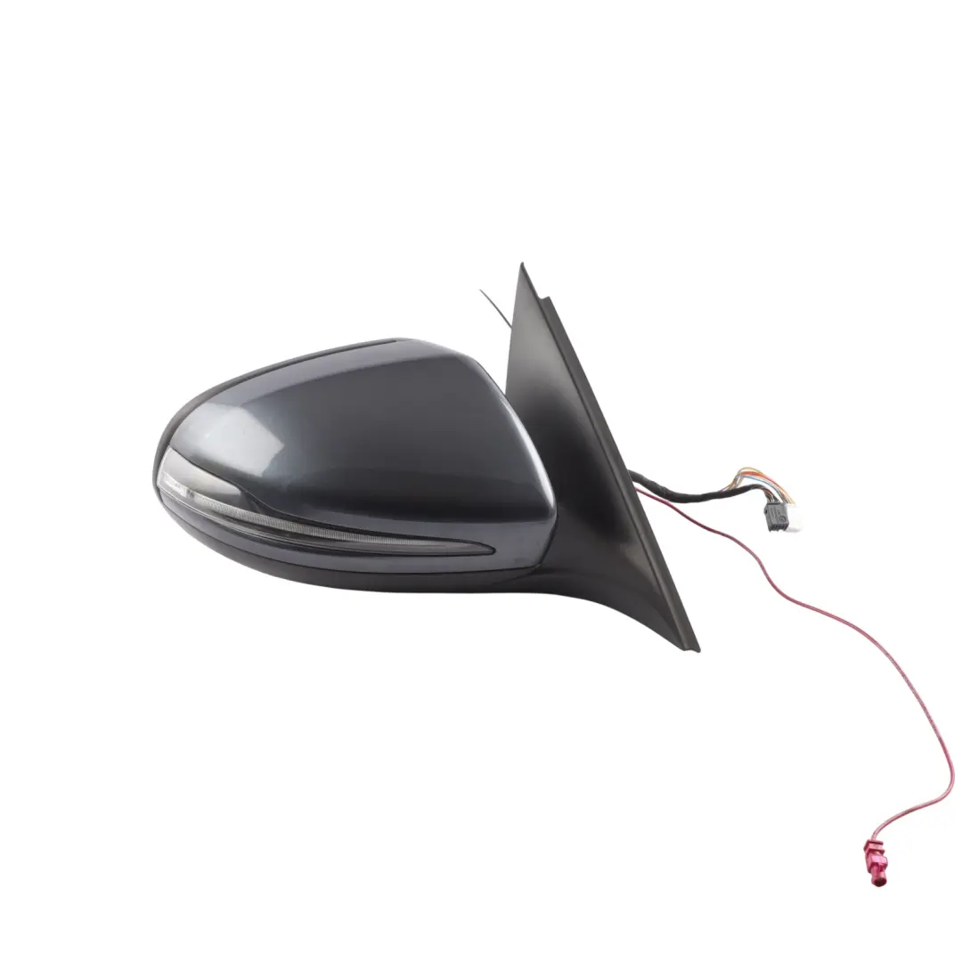 Mercedes W205 Side View Wing Mirror Electric Right O/S Tenorite Grey - 755 - SKU RHD-A2058101202-TNG - Part number A2058101202