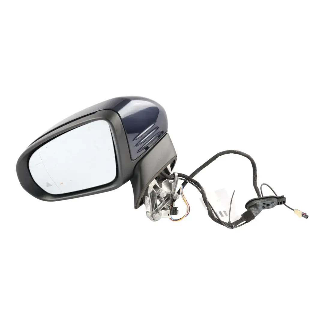 Mercedes C205 Wing Mirror Power Fold Distronic Left N/S Cavansite Blue - 890 - SKU RHD-A2058104105-CVB - Part number A2058104105