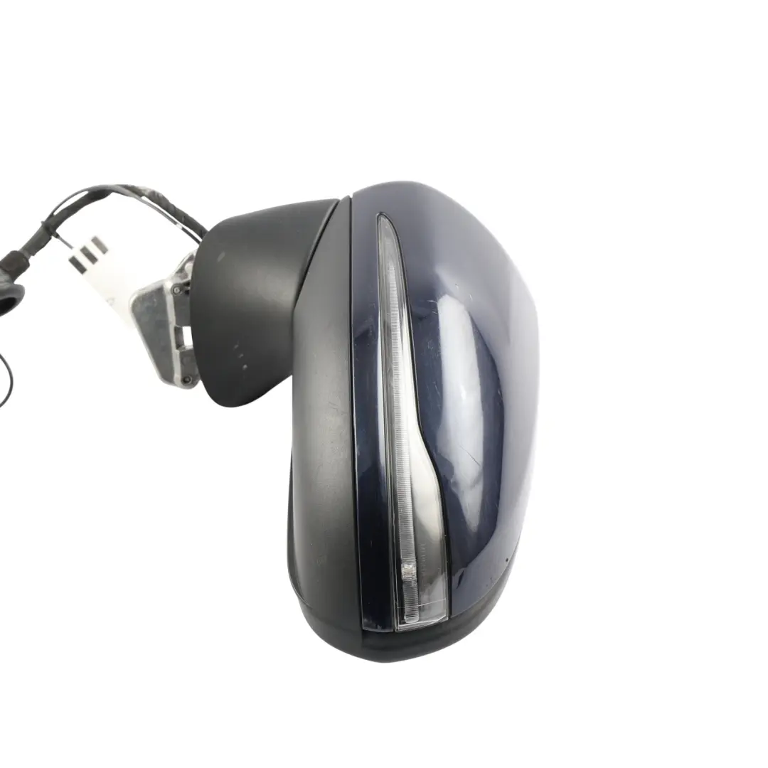 Mercedes C205 Wing Mirror Power Fold Distronic Left N/S Cavansite Blue - 890 - SKU RHD-A2058104105-CVB - Part number A2058104105