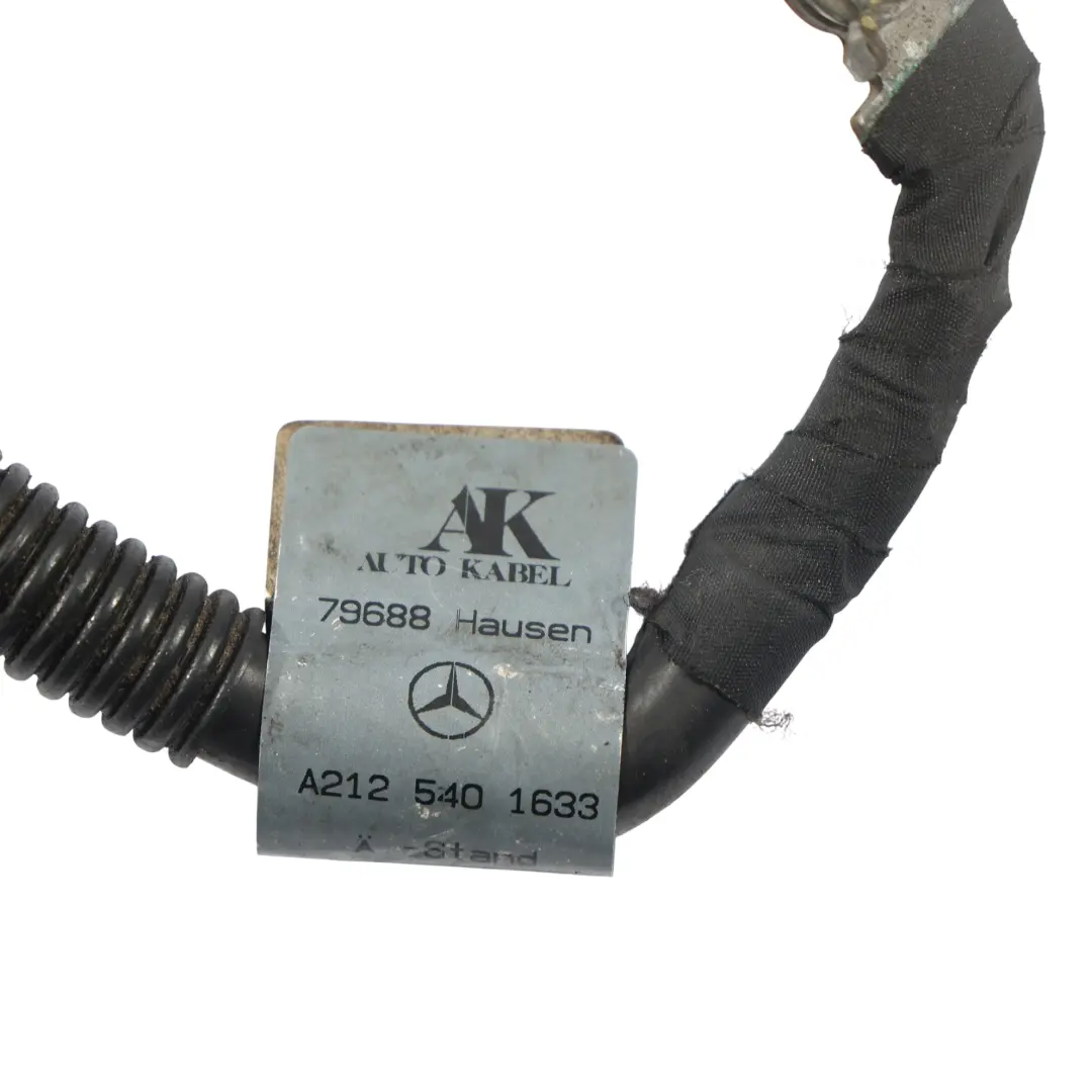M272 Negative Minus Earth Battey Wire Cable to Mercedes W212 with Part number A2125401633 Mercedes W212 M272 Negative Minus Earth Battey Wire Cable - SKU RHD-A2125401633 - Part number A2125401633
