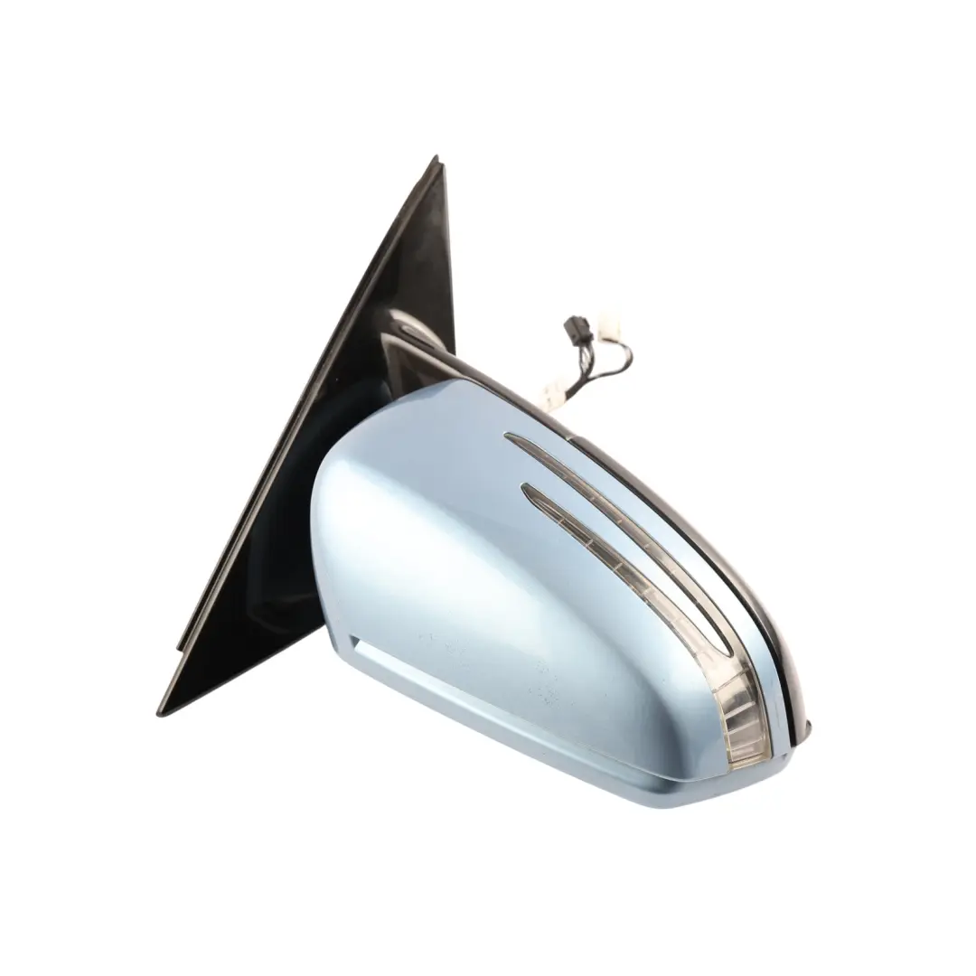 Mercedes S212 Door Wing Mirror Right O/S Indigolite Blue Metalic 230 - SKU RHD-A2128101876-INB - Part number A2128101876