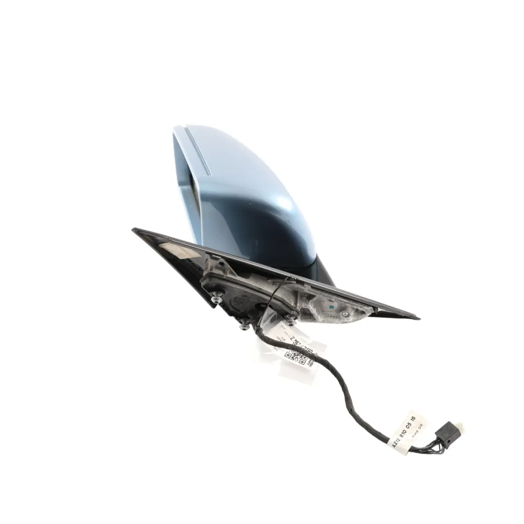 Mercedes S212 Door Wing Mirror Left N/S Indigolite Blue Metallic 230 - SKU RHD-A2128102176-INB - Part number A2128102176