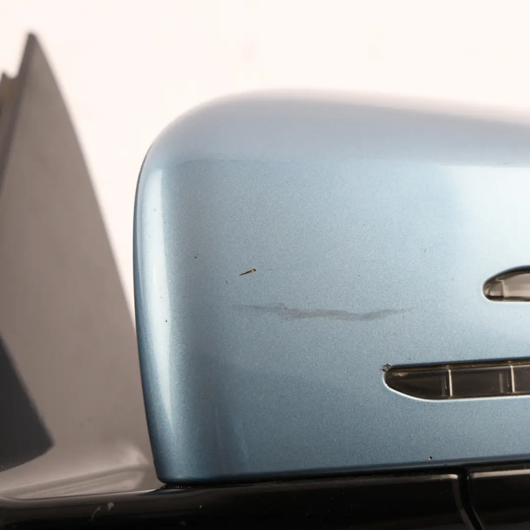 Mercedes S212 Door Wing Mirror Left N/S Indigolite Blue Metallic 230 - SKU RHD-A2128102176-INB - Part number A2128102176