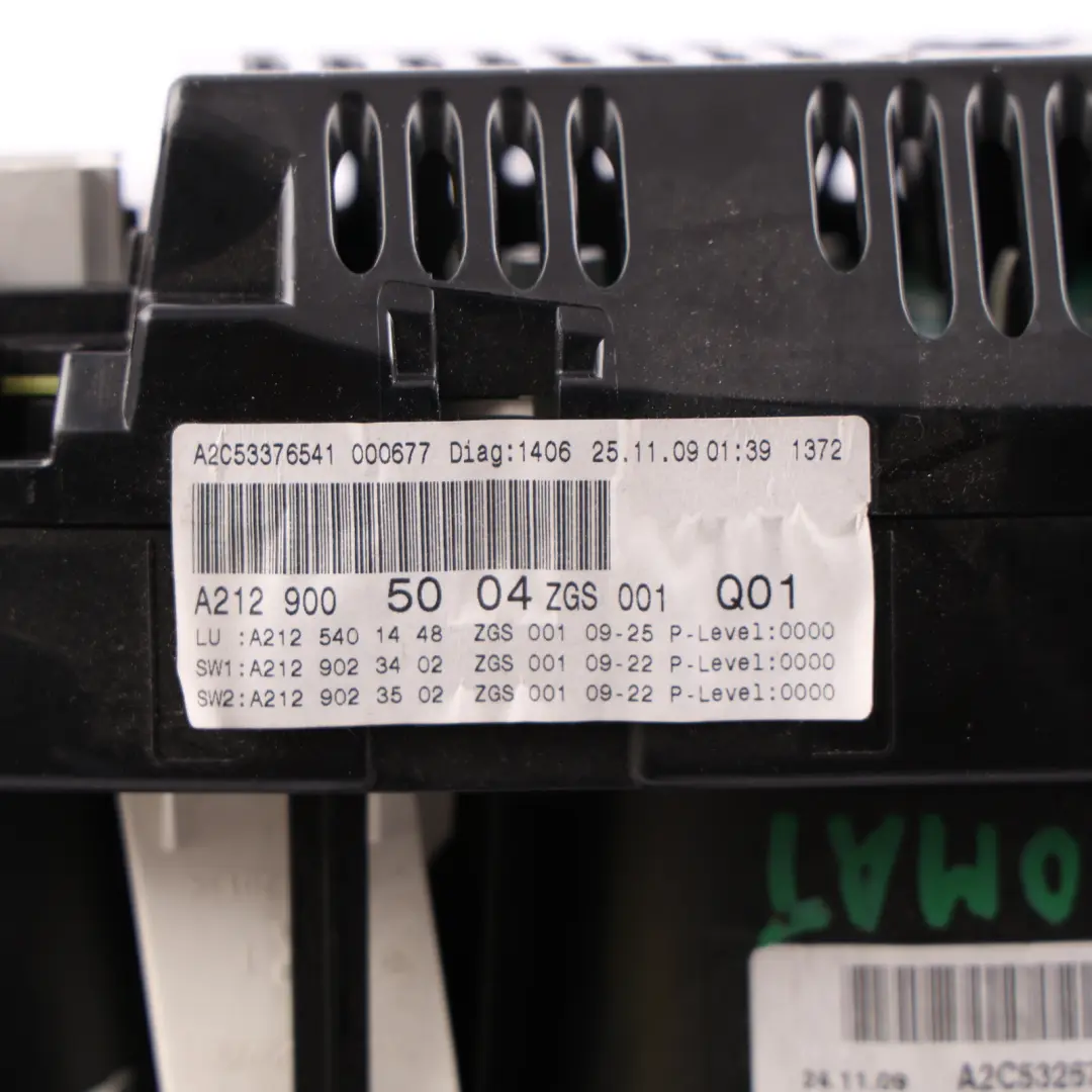 Speedometer Instrumental Cluster Petrol Automatic to Mercedes S212 with Part number A2129005004 Mercedes S212 Speedometer Instrumental Cluster Petrol Automatic - SKU RHD-A2129005004 - Part number A2129005004