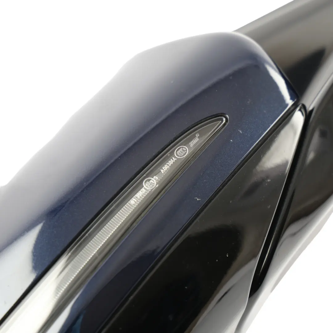 Wing Mirror Outside Door Right O/S Cavansite Blue Metallic - 890 to Mercedes W213 with Part number A2138107401 Mercedes W213 Wing Mirror Outside Door Right O/S Cavansite Blue Metallic - 890 - SKU RHD-A2138107401-CVB - Part number A2138107401