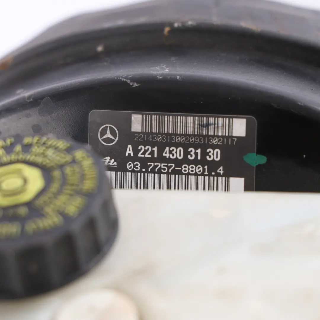 Mercedes W221 Brake Servo Master Cylinder Reservoir - SKU RHD-A2214303130 - Part number A2214303130