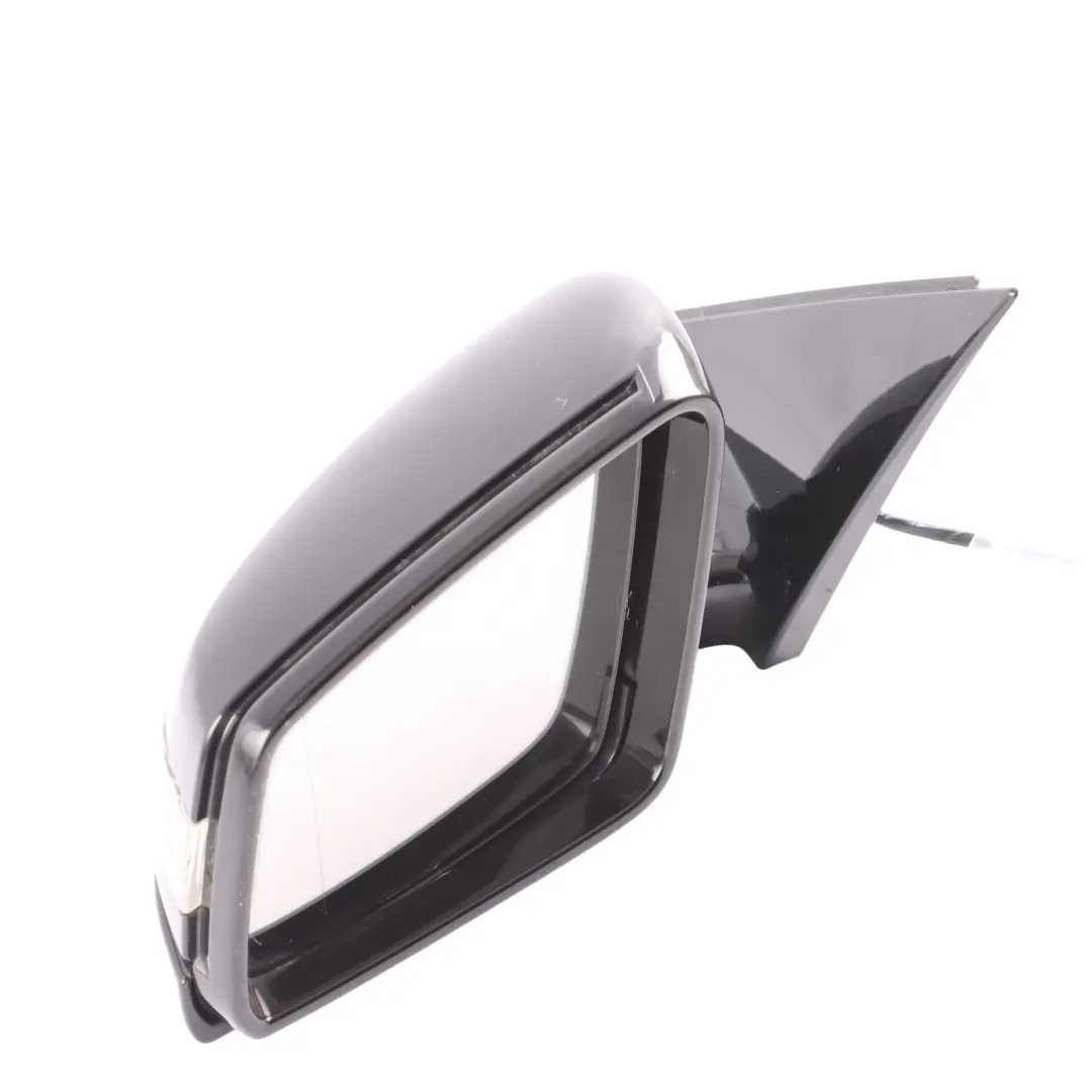 Mercedes W221 Door Wing Mirror Electric Left N/S Obsidian Black - 197 - SKU RHD-A2218101176-OB - Part number A2218101176