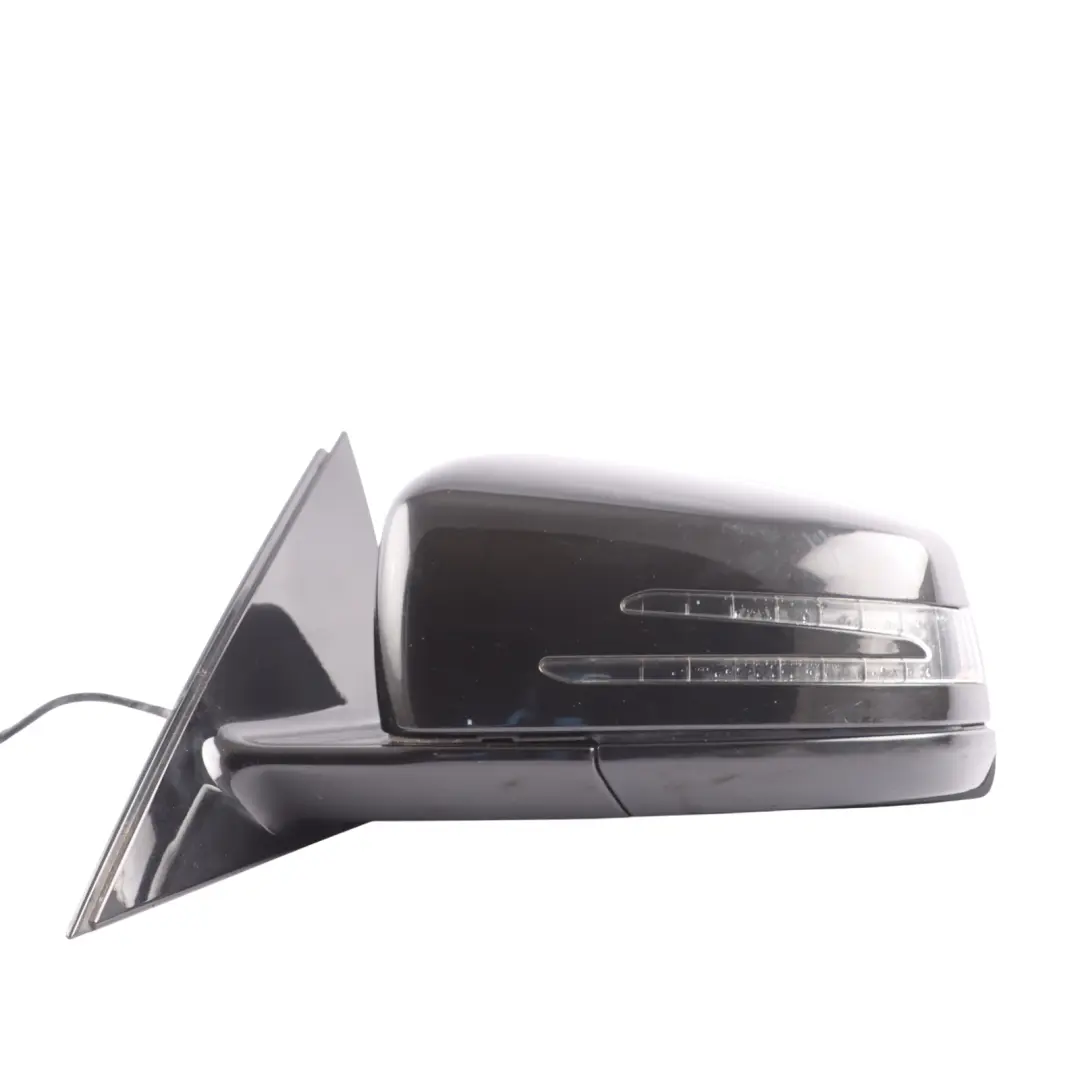 Mercedes W221 Door Wing Mirror Electric Left N/S Obsidian Black - 197 - SKU RHD-A2218101176-OB - Part number A2218101176