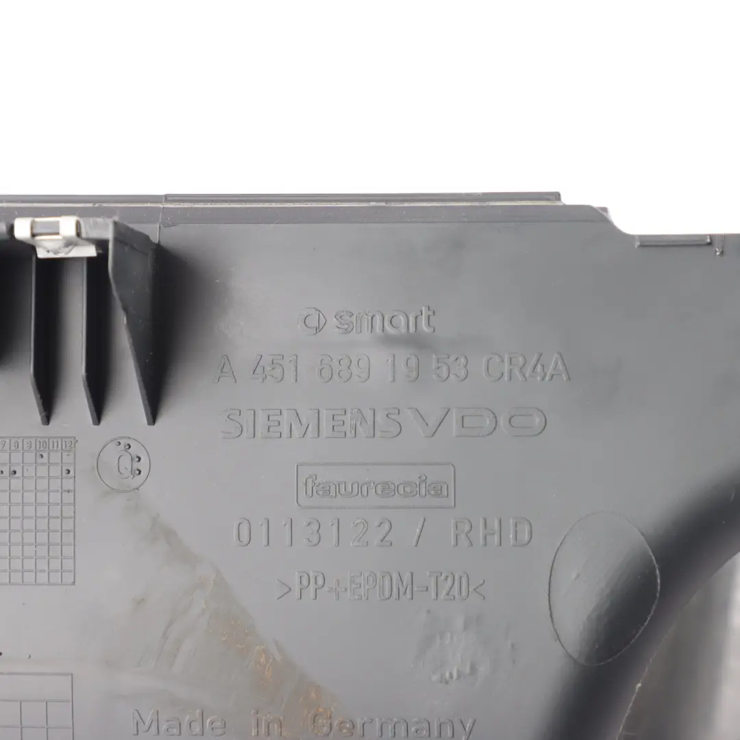 C451 Glove Box Lower Part Dashboard Storage Right O/S to Smart Fortwo with Part number A4516891953 Smart Fortwo C451 Glove Box Lower Part Dashboard Storage Right O/S - SKU RHD-A4516891953 - Part number A4516891953
