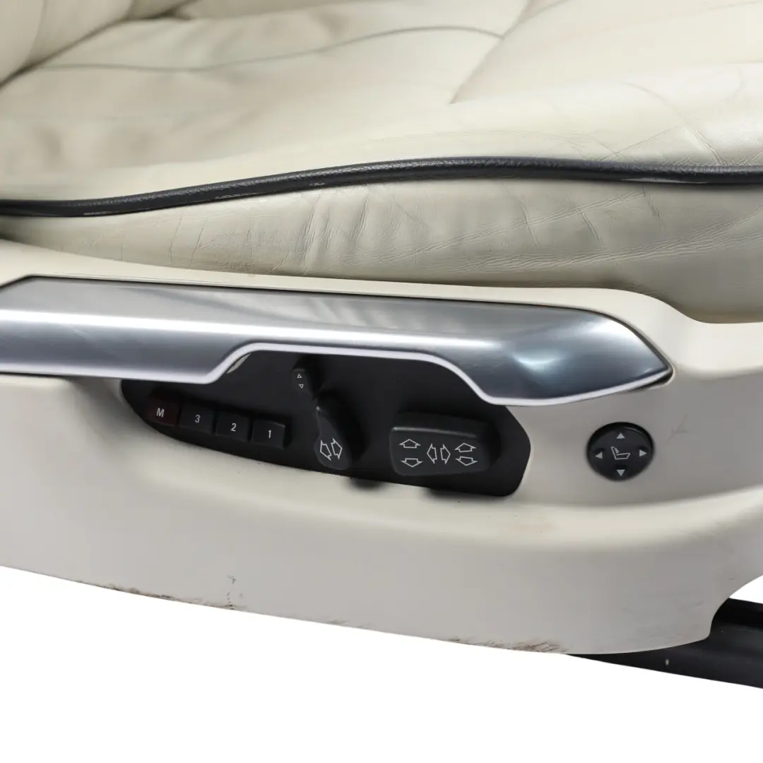 Range Rover L322 Front Seat Heated Electric Leather Ivory Right O/S - SKU RHD-HBA501560WTM - Part number HBA501560WTM