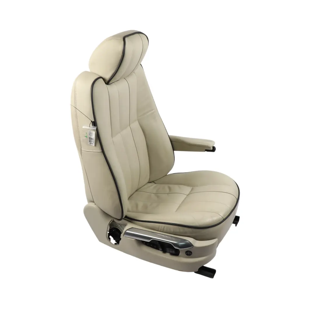 Range Rover L322 Front Seat Heated Electric Leather Ivory Right O/S - SKU RHD-HBA501560WTM - Part number HBA501560WTM