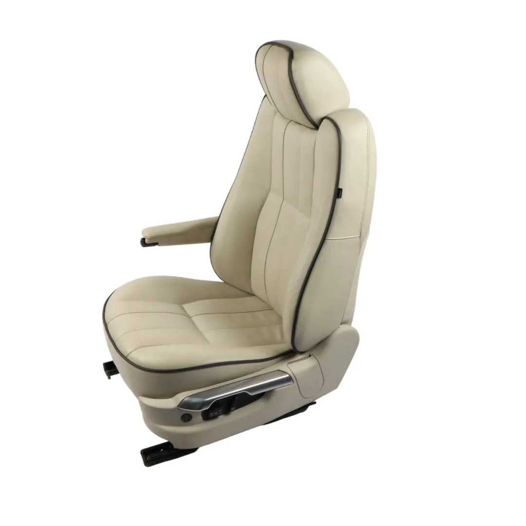 Range Rover L322 Front Seat Heated Electric Leather Ivory Left N/S - SKU RHD-HBA501570WTM - Part number HBA501570WTM