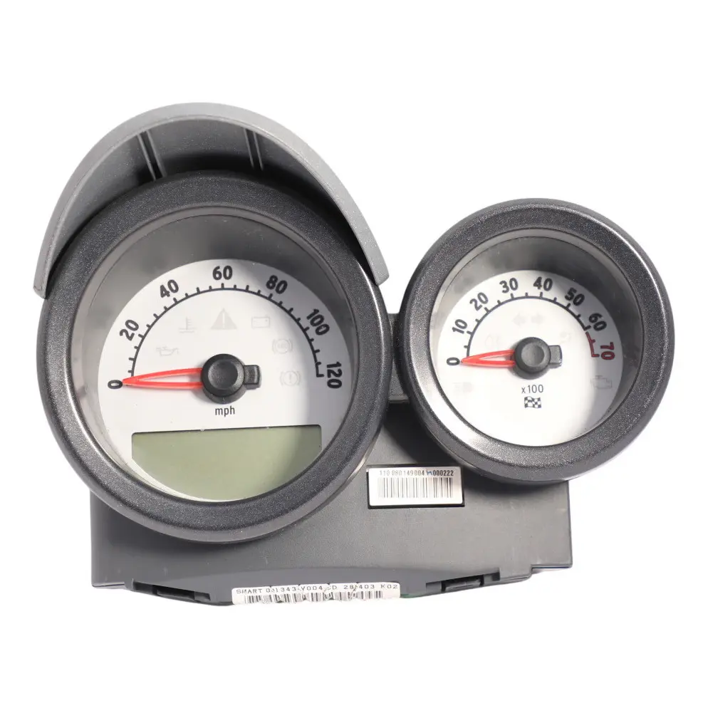 Instrument Cluster Clocks Petrol Automatic to Smart 452 Roadster with Part number Q0013434V004 Smart 452 Roadster Instrument Cluster Clocks Petrol Automatic - SKU RHD-Q0013434V004 - Part number Q0013434V004