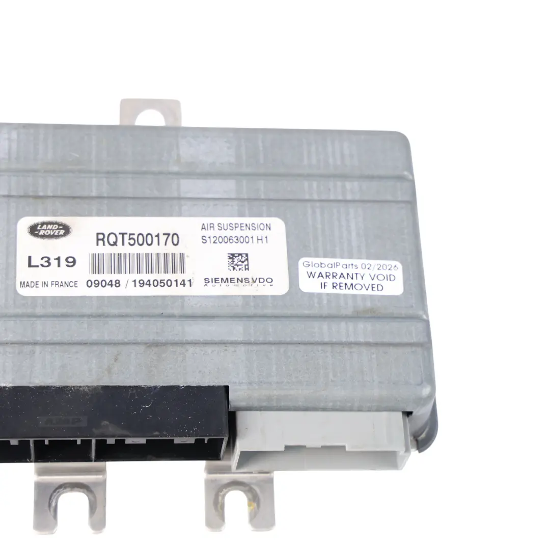 Module Commande Suspension Pneumatique ECU pour Land Rover Discovery 3 L319 à propos du numéro de pièce RQT500170 Land Rover Discovery 3 L319 Module Commande Suspension Pneumatique ECU - SKU RQT500170 - Numéro de pièce RQT500170