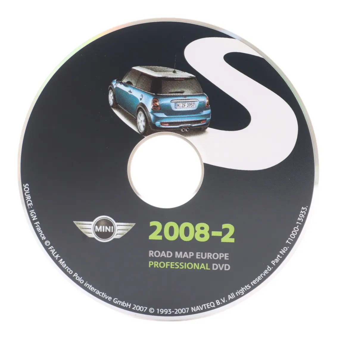 Mini Cooper S R56 Road Map Europe Professional 2008-2 T1000-13933