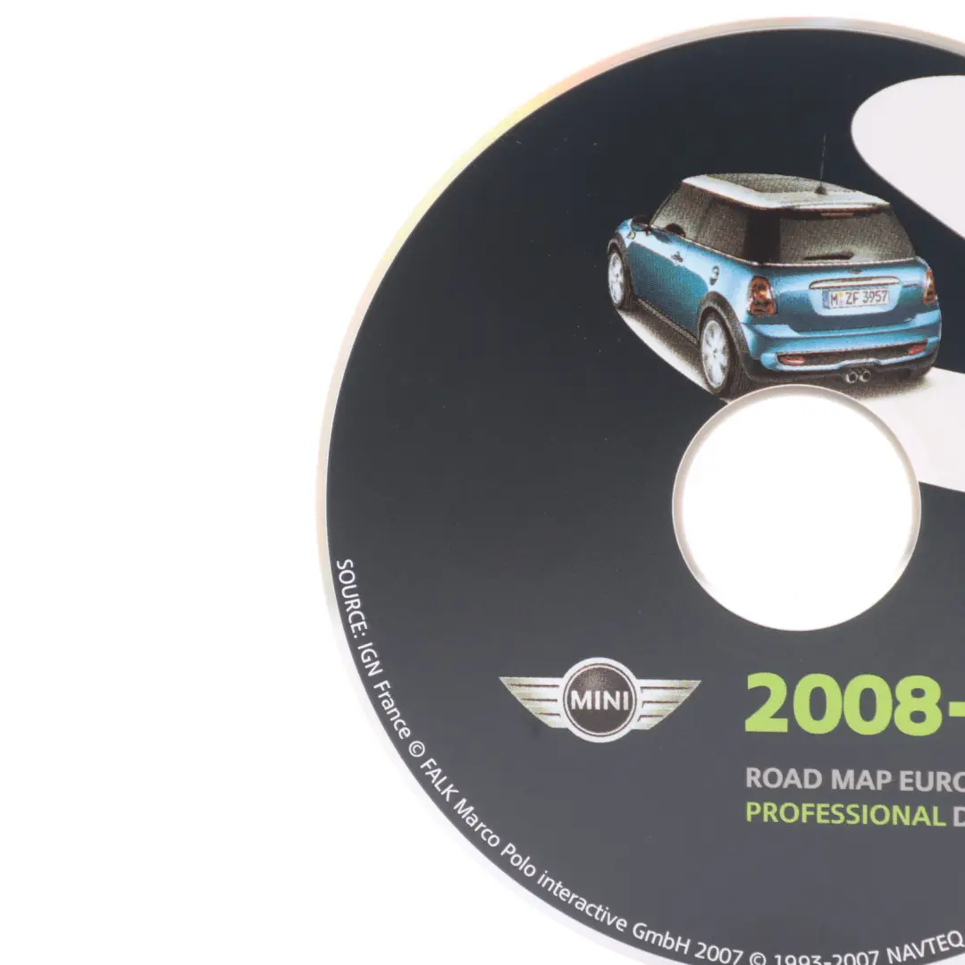 Map Europe Professional 2008-2 to Mini Cooper S R56 Road with Part number T1000 Mini Cooper S R56 Road Map Europe Professional 2008-2 - SKU T1000-13933 - Part number T1000